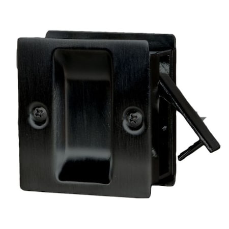 Trimco Flush Cup Pocket Door Pull Satin Black 1064FCP.622